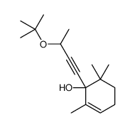 2,6,6-trimethyl-1-[3-[(2-methylpropan-2-yl)oxy]but-1-ynyl]cyclohex-2-en-1-ol Structure