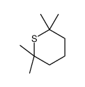 2,2,6,6-tetramethylthiane结构式