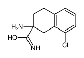 2-Amino-8-chloro-1,2,3,4-tetrahydro-2-naphthalenecarboxamide Structure