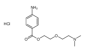 2-[2-(4-aminobenzoyl)oxyethoxy]ethyl-dimethyl-azanium chloride结构式