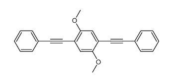 1,4-bis(phenylethynyl)-2,5-bis(methoxy)benzene结构式