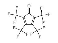 2,3,4,5-tetrakis(trifluoromethyl)cyclopenta-2,4-dien-1-one结构式