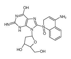 N-(deoxyguanosin-C(8)-yl)-4-aminoquinoline 1-oxide Structure