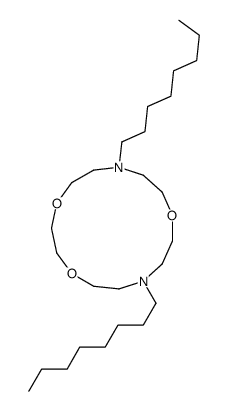 7,13-dioctyl-1,4,10-trioxa-7,13-diazacyclopentadecane结构式