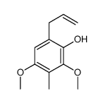 2,4-dimethoxy-3-methyl-6-prop-2-enylphenol结构式