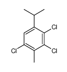 1,3,4-trichloro-2-methyl-5-propan-2-ylbenzene结构式