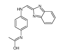 N-[4-(benzimidazol-2-ylidenemethylamino)phenyl]acetamide结构式