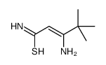3-amino-4,4-dimethylpent-2-enethioamide结构式