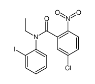5-chloro-N-ethyl-N-(2-iodophenyl)-2-nitrobenzamide结构式