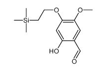 2-hydroxy-5-methoxy-4-(2-trimethylsilylethoxy)benzaldehyde Structure