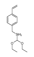 diethoxymethyl-[(4-ethenylphenyl)methyl]silane结构式