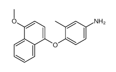4-(4-methoxynaphthalen-1-yl)oxy-3-methylaniline结构式