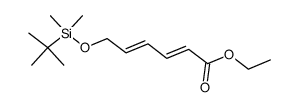 ethyl (2E,4E)-6-(tert-butyldimethylsilyloxy)-2,4-hexadienoate结构式