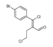 2-[(4-bromophenyl)chloromethylene]-4-chlorobutyraldehyde structure