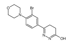 3-(3-bromo-4-morpholin-4-ylphenyl)-4,5-dihydro-1H-pyridazin-6-one结构式