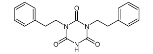 1,3-bis(2-phenylethyl)-1,3,5-triazine-2,4,6-(1H,3H,5H)-trione结构式