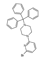 1-(6-bromo-2-pyridyl)-4-tritylpiperazine结构式