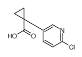 1-(6-氯-3-吡啶基)环丙烷羧酸结构式