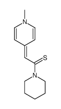 Pyridine,1,4-dihydro-1-methyl-4-[(piperidinothiocarbonyl)methylene]- (5CI) Structure