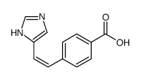 4-[2-(1H-imidazol-5-yl)ethenyl]benzoic acid结构式