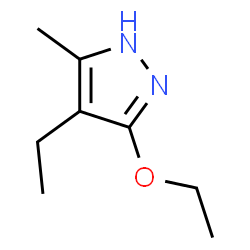 Pyrazole,5-ethoxy-4-ethyl-3-methyl- (2CI) Structure