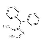 4-benzhydryl-5-methyl-1H-imidazole结构式