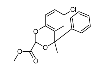 methyl (2S,4S)-6-chloro-4-methyl-4-phenyl-1,3-benzodioxine-2-carboxylate结构式