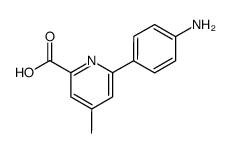 6-(4-aminophenyl)-4-methylpicolinic acid Structure