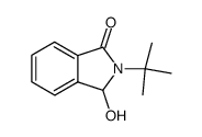 2-tert-butyl-3-hydroxy-2,3-dihydro-1H-isoindol-1-one结构式