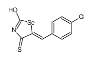 5-[(4-chlorophenyl)methylidene]-4-sulfanylidene-1,3-selenazolidin-2-one结构式