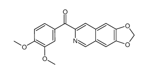 (3,4-dimethoxy-phenyl)-[1,3]dioxolo[4,5-g]isoquinolin-7-yl ketone Structure