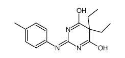 5,5-Diethyl-2-((4-methylphenyl)amino)-4,6(1H,5H)-pyrimidinedione structure