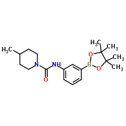4-甲基-N-(3-(4,4,5,5-四甲基-1,3,2-二硼戊环-2-基)苯基)哌啶-1-甲酰胺图片