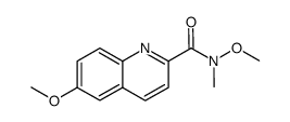 N,6-dimethoxy-N-methylquinoline-2-carboxamide Structure