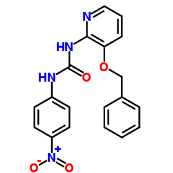1-(4-NITROPHENYL)-3-(3-(PHENYLMETHOXY)(2-PYRIDYL))UREA结构式