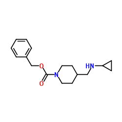 Benzyl 4-[(cyclopropylamino)methyl]-1-piperidinecarboxylate Structure