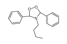 (3R,5S)-4-butyl-3,5-diphenyl-1,2,4-dioxazolidine结构式