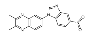 2,3-dimethyl-6-(5-nitrobenzimidazol-1-yl)quinoxaline Structure
