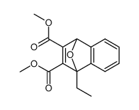 1-Ethyl-11-oxa-tricyclo[6.2.1.02,7]undeca-2(7),3,5,9-tetraene-9,10-dicarboxylic acid dimethyl ester结构式