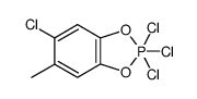 5-methyl-2,2,2,6-tetrachlorobenzo[d]-1,3,2-dioxaphosphol结构式