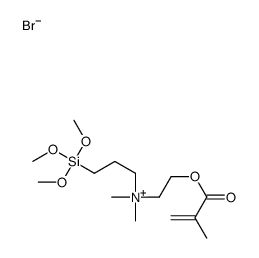 dimethyl[2-[(2-methyl-1-oxoallyl)oxy]ethyl][3-(trimethoxysilyl)propyl]ammonium bromide结构式