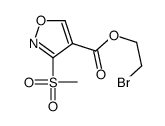 2-bromoethyl 3-methylsulfonyl-1,2-oxazole-4-carboxylate Structure