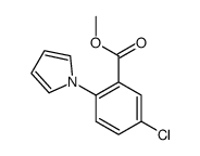 methyl 5-chloro-2-pyrrol-1-ylbenzoate结构式