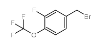 3-FLUORO-4-(TRIFLUOROMETHOXY)BENZYL BROMIDE structure