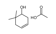 acetic acid,6,6-dimethylcyclohex-3-en-1-ol Structure