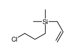 3-chloropropyl-dimethyl-prop-2-enylsilane结构式