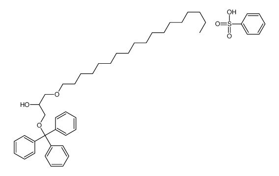 benzenesulfonic acid,1-octadecoxy-3-trityloxypropan-2-ol Structure