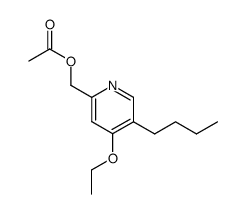 5-n-Butyl-4-ethoxy-2-acetoxymethylpyridin结构式