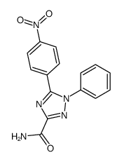 5-(4-nitrophenyl)-1-phenyl-1,2,4-triazole-3-carboxamide结构式