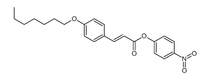 (4-nitrophenyl) 3-(4-heptoxyphenyl)prop-2-enoate Structure